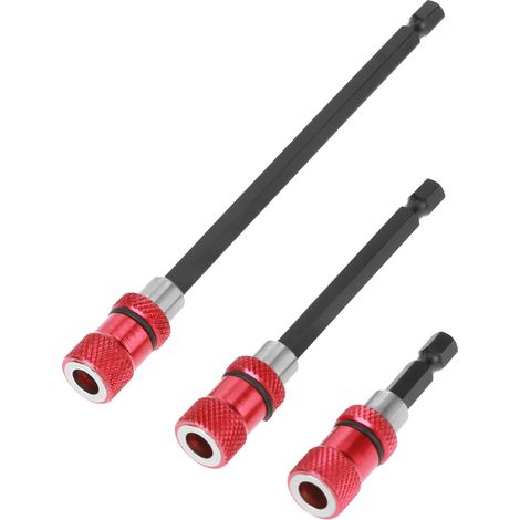 Magnetischer Bohrerhalter Mit 1/4"-sechskantschaft, Schnellverschluss, Schraubendreherverlängerung 60/100/150 Mm, 3-teilig