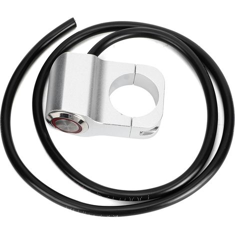 25 Mm/0,98 Zoll Wasserdichte Stahlprojektoren, Lenkerlichtschalter Für Motorrad/fahrrad, Silber