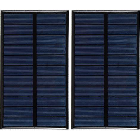 Mini-polysilizium-solarpanel, 2 Stück, Akkuladegerät, 1,6 W, 5,5 V, Zum Selbstbauen