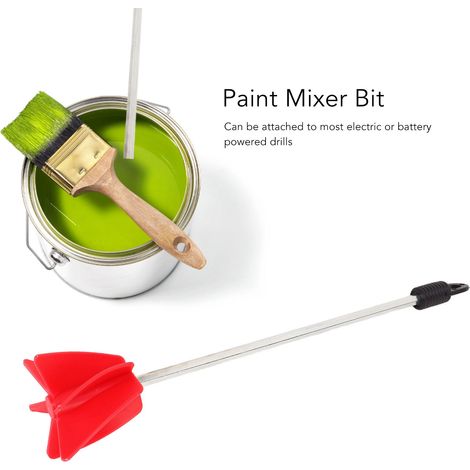 Farbmischer Mit 1/4-zoll-schaft, Epoxidpigmentmischer, Palette, Elektrischer Bohrmaschinenaufsatz