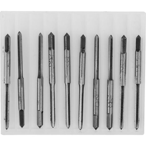 10-teiliges Metrisches Handgewindeschneidwerkzeug-set Aus Kohlenstoffstahl M2 M4 M6 M8 M2