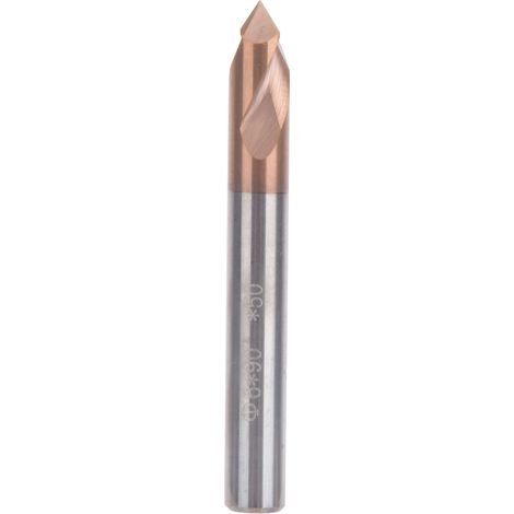 Titan-silikonbeschichteter Positionierbohrer, Härte 55 Hrc, Für Rotierende Fräsmaschinen, D5 X 50, 2t, 90°