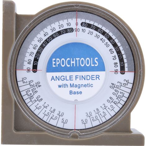 Neigungsmesser Mit Neigungswinkel, 0-360° Transparentes Abdeckungsmessgerät Zur Messung Von Produktwinkeln