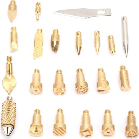 Lötspitze Aus Messing, 200–480 °c, Zum Pyrographielöten, 14,5 X 8,1 Cm / 5,7 X 3,1 X 0,4 Zoll, Für Holz- Und Metallbearbeitung