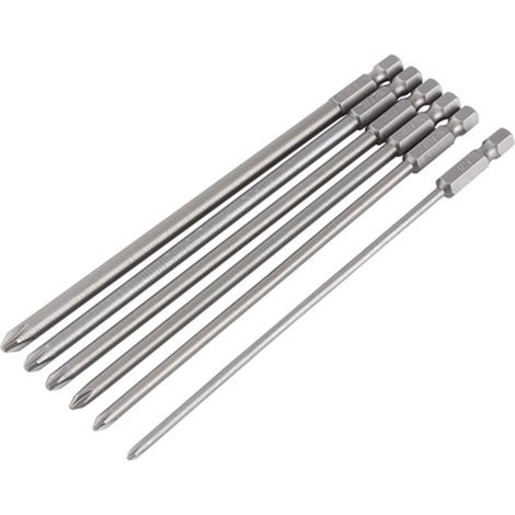 1/4"-schaft-handschraubendreher Aus S2-stahl, Kreuzschlitzwerkzeug, Schraubendreherbit Für Elektrische Bohrmaschinen, 6-teilig