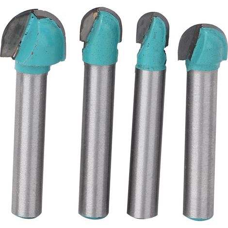 4-teiliges 6-mm-rundschaft-holzbearbeitungsfräser-set Für Holzkern-kästenfräser