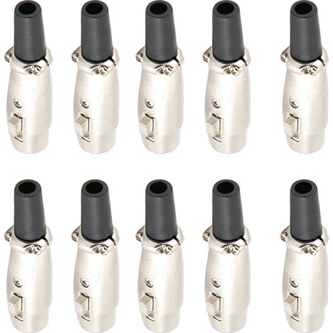 Xlr-buchsenadapter Für Japanische Mikrofone, 10 Stück, Mit Schrauben