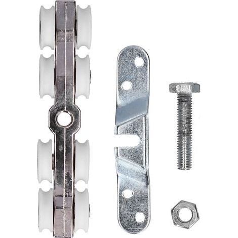 Schiebetürrolle Für Dusche, 22-mm-innenrollensatz Aus Zinklegierung, Befestigungsmaterial