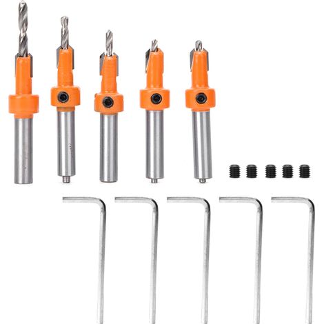 5-teiliges Selbstklebendes Holzbearbeitungsbohrer-set