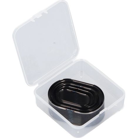 Set Mit 6 Lederstanzformen, 35, 40, 45, 50, 55 Und 60 Mm Lang, Elliptische Form, Hohlstanze