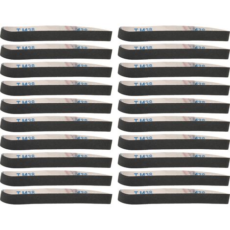 Schleifpapierrollen, Schleifband, Metallschleifen, Polieren, Entgraten, 20 Stück, 80