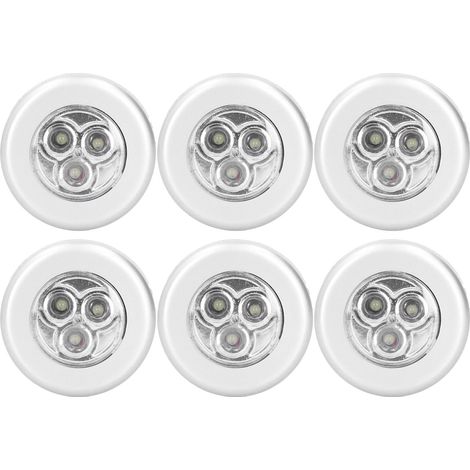 Berührungsgesteuerte Led-schranktürleuchten, 6 Stück, Hydraulische Scharniere, Schrankleuchten Für Innen- Und Außenmöbel