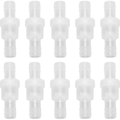 Einweg-rückschlagventil, Durchscheinender, Federbelasteter Wasserabsperrschlauch Für Die Chemische Industrie, 12 Mm/0,5 Zoll, 10 Stück