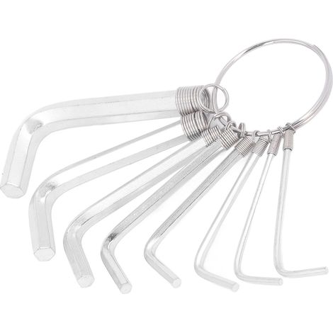 Topincn 8-teiliges 1,5-mm-stahl-sechskantschlüssel-set, 6-mm- Und 0,5-mm-werkzeugschlüssel