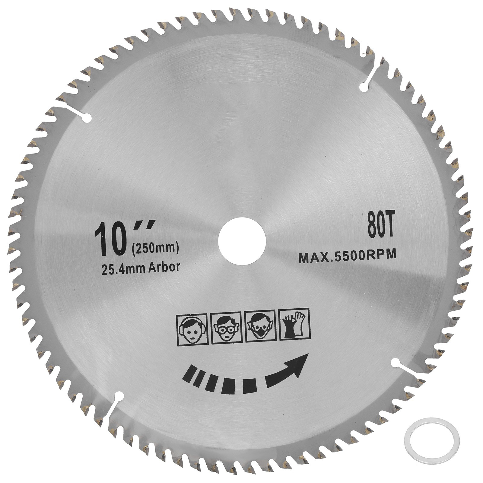 Trennscheibe Für Kreissägen 10 X 80 Zähne, 254 Mm, Aus Hartmetall, Für Die Holzbearbeitung.