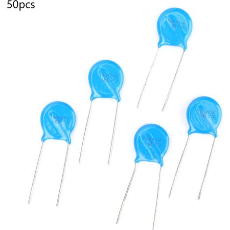 Elektronisches Bauteil, Hochwertiger Inline-varistor 10d431k, 10 Mm Durchmesser, 50 Stück, 10d-431k, Für Den Privaten Und Industriellen Einsatz