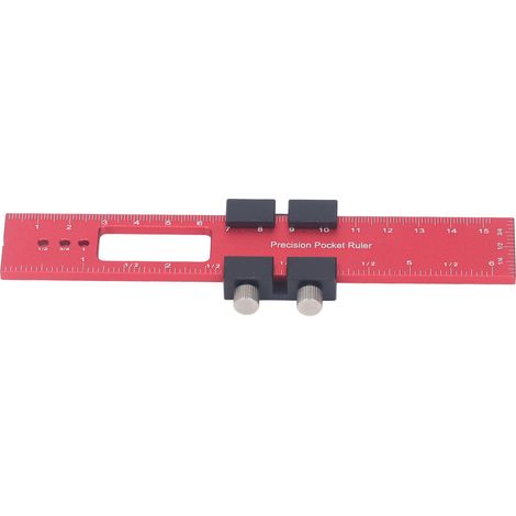 Holzbearbeitungslineal, Präzise Markierung Von 160-mm-schienen Aus Aluminiumlegierung Mit Verschiebbarem Anschlag