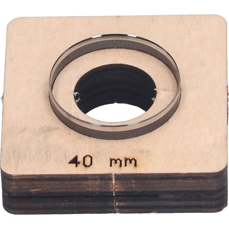 Runde Lederstanzform, Holzlegierungs-stahlform, Stanzwerkzeug Für Diy-bastelarbeiten, 40 Mm Durchmesser