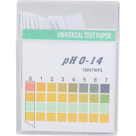 100 Stück Ph-teststreifen Aus Papier, Universelle Professionelle Präzisionsmessung Für Kosmetik, Trinkwasser, Boden, Ph 0-14