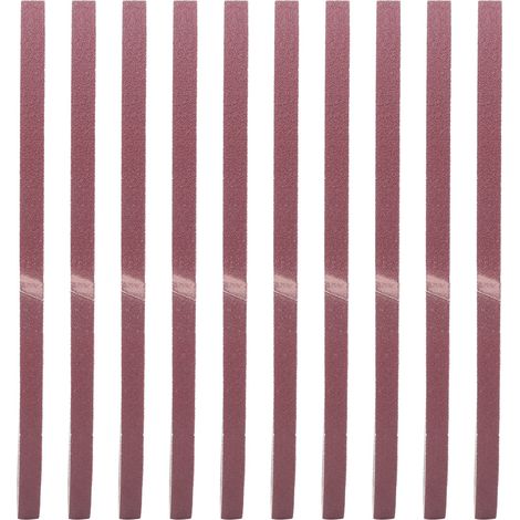 10 Stück Aluminiumoxid-schleifband, Schleifpapierband 533x9mm (100)