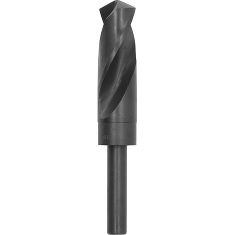Hss-spiralbohrer, 1/2"-zylinderschaft, 25,5-mm-bohrer, Schwarz