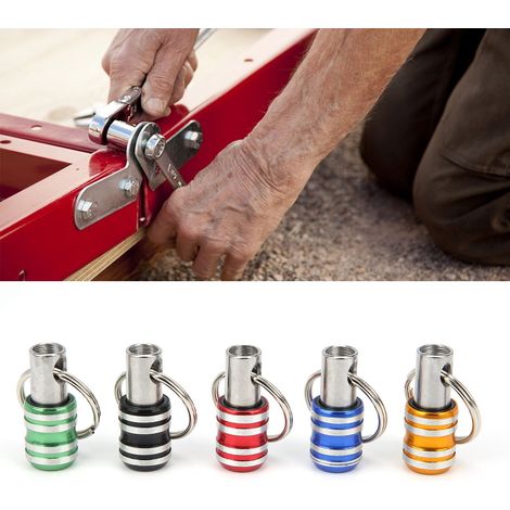 Schlüsselanhänger Mit Schraubendreherbithalter Aus Aluminiumlegierung, 3 X 1/4-zoll-schlitze, Schnellwechselwerkzeug, 5 Stück
