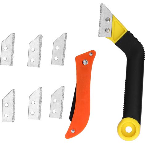 Winkel-handfugensäge Mit Sägeblättern, Fugenmesser Zum Reinigen Von Bodenfliesenfugen, Türen Und Fenstern