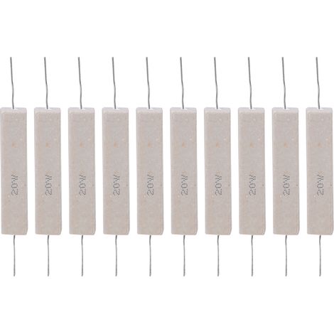 10-teiliger Hochpräziser Zement-leistungswiderstand ±5% Für Leiterplatten, 20w (2,2r)