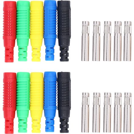 10 Bananenstecker-sets, Starke Verbindung, Gute Elektrische Leitfähigkeit, Laternenform, Für Elektronische Computer