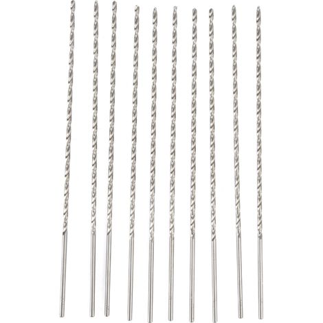 Extra Lange Hss-bohrer, 10 Stück, Schnell, Hochpräzise, Hart, Stabile Leistung, Schwarzer Spiralbohrer