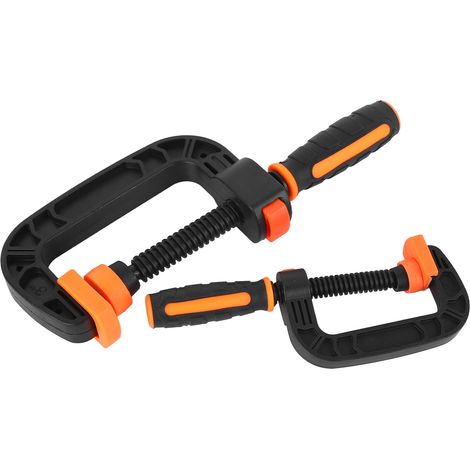 2-zoll-c-klemme, 2 Stück, 3 Verstellbare Schnellspannknöpfe, Rutschfest, Ergonomisch Für Holzbearbeitungs- Und Haushaltsprojekte