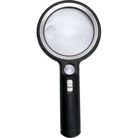 Tragbare Lupe 5x, 13x, 20x, Uv-licht Mit 30 Leds Zum Lesen Und Prüfen