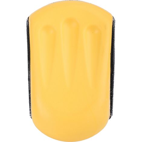 Schleifklotz Aus Pu-schaum, Weiches, Elastisches Klettverschlussdesign, Mittlere Größe, Ergonomisches Handschleifwerkzeug Zum Polieren, 5 Zoll (125 Mm)