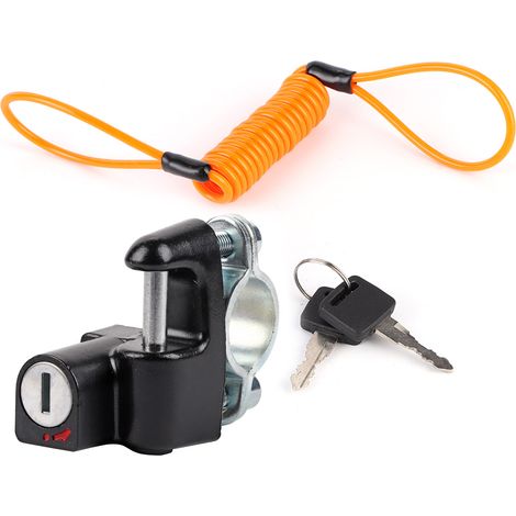 Universelles Diebstahlsicherungs-kabelschloss-set Für Motorräder, Multifunktionales Helmschloss, Wasserdicht, Mit Halterung