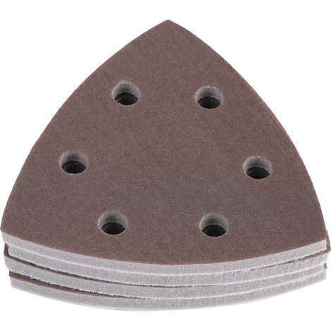 Dreieckige Schleifschwammblätter Mit 6 Löchern, Schleifscheibe, Polierwerkzeuge (körnung 1800–2000), 4 Stück
