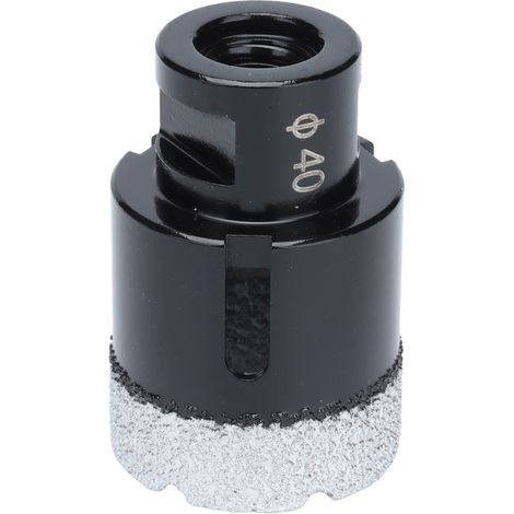 Vakuumgelöteter Diamantbohrer, Kernbohrer, Marmorsägenöffner M14 Schwarz 40 Mm