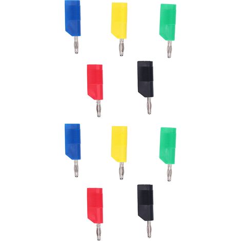 10 Stück Vernickelte Bananenstecker Aus Messing, 4 Mm, Anschlüsse, Lautsprecherkabeladapter, Zubehör