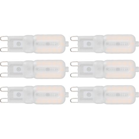 Dimmbare G9-glühbirne, Augenschonend, Energiesparend, 5 W, 22 Leds, Kleine Glühbirnen Für Deckenleuchten Und Schreibtischlampen, 6er-pack, Warmweißes Licht, 220 V