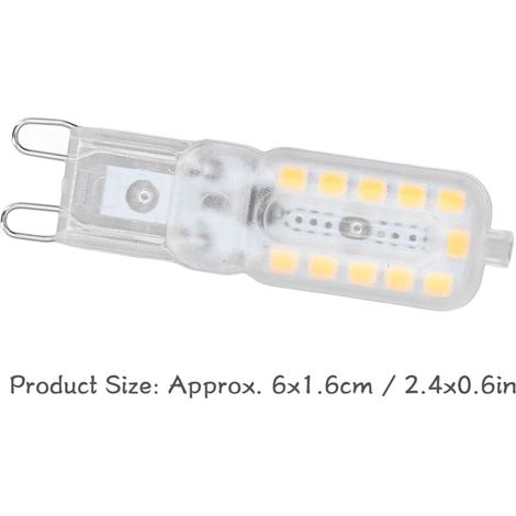 Stück G9 Led-lampen, 5 W, Transparente Abdeckung, 22 T, Dimmbar, Für Decken-, Wand- Und Tischlampen, Weiß, 110–140 V