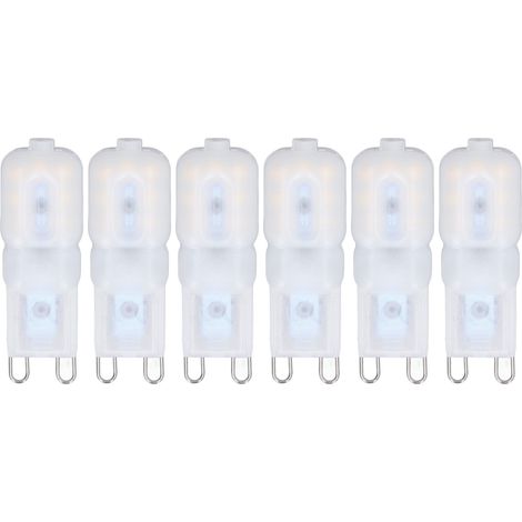 Stück G9 Led-lampen, Dimmbar, 3 W, Energiesparend, 360°-abstrahlwinkel, Für Decken- Und Pendelleuchten, Neutralweiß, 110–140 V