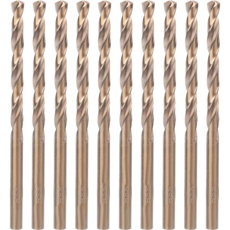 Hss-spiralbohrer, 10er-packung Hss-spiralbohrer Mit Geradem Schaft Aus Edelstahl (03)