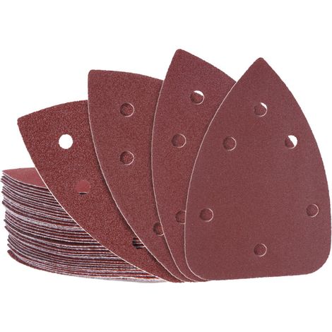 Detailliertes Schleifpapier-set, Maus-schleifpapier, 140 X 100 Mm, 6 Löcher, 40 Stück