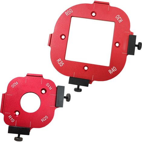 4-in-1 Radius-frässchablone, 2-teiliges Set, 10-25r Und 30-50r Aluminiumlegierungs-rundeckenfräser