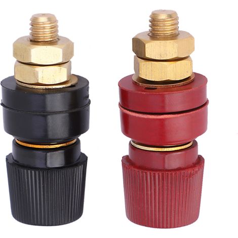 Messing-säulenklemmenblock Typ 555, 2 Stück, M8-gewindeklemmenblock 0 V–380 V 200 A