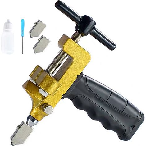 Tragbarer Manueller Glasfliesenöffner, Tragbare Ersatzköpfe, Keramikbrecher