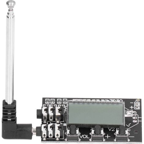 2-kanal-digital-lcd-fm-senderplatine (76 Mhz–108 Mhz), 3,6 V–15 V Stereo-audiomodul