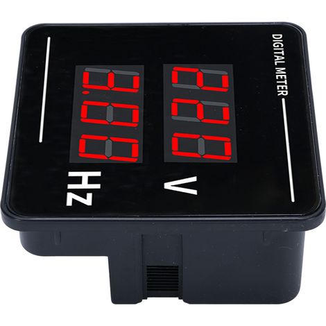 Digitales Wechselstrom-voltmeter, Frequenzmesser, Manometer, Einbaugerät, Led-anzeige, 50–500 V, 10,0–99,9 Hz
