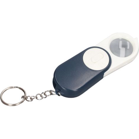 10-fache Taschenlupe, Doppelt Vergütete Linsen, Mini-faltlupe, Schlüsselanhänger Mit Led-beleuchtung