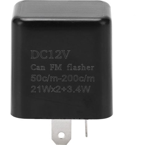 Led-blinkrelais Für Auto Und Motorrad, Hohe Leistung, 3 Einstellbare Geschwindigkeiten, Blinkfunktion, 12 V Gleichstrom