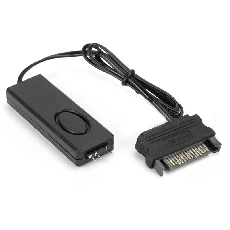 Rf-fernbedienung Lüfter-lichtsteuerung Pc-zubehör 5v Symphony Argb Schwarz Sata-pin (schwarz)